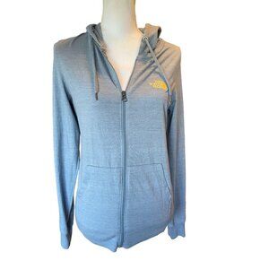 The North Face Womens Full Zip Hoodie Size M Blue Lightweight Standard Fit